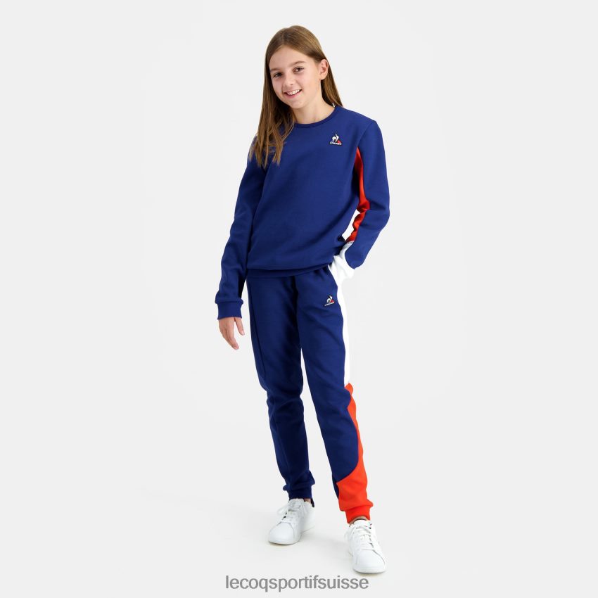 Le Coq Sportif pantalon bleu enfants N6N04V647 vêtements