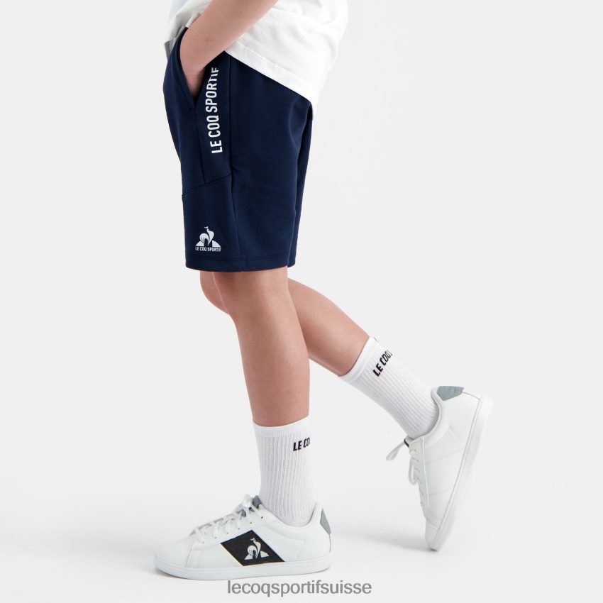 Le Coq Sportif short bleu enfants N6N04V415 vêtements