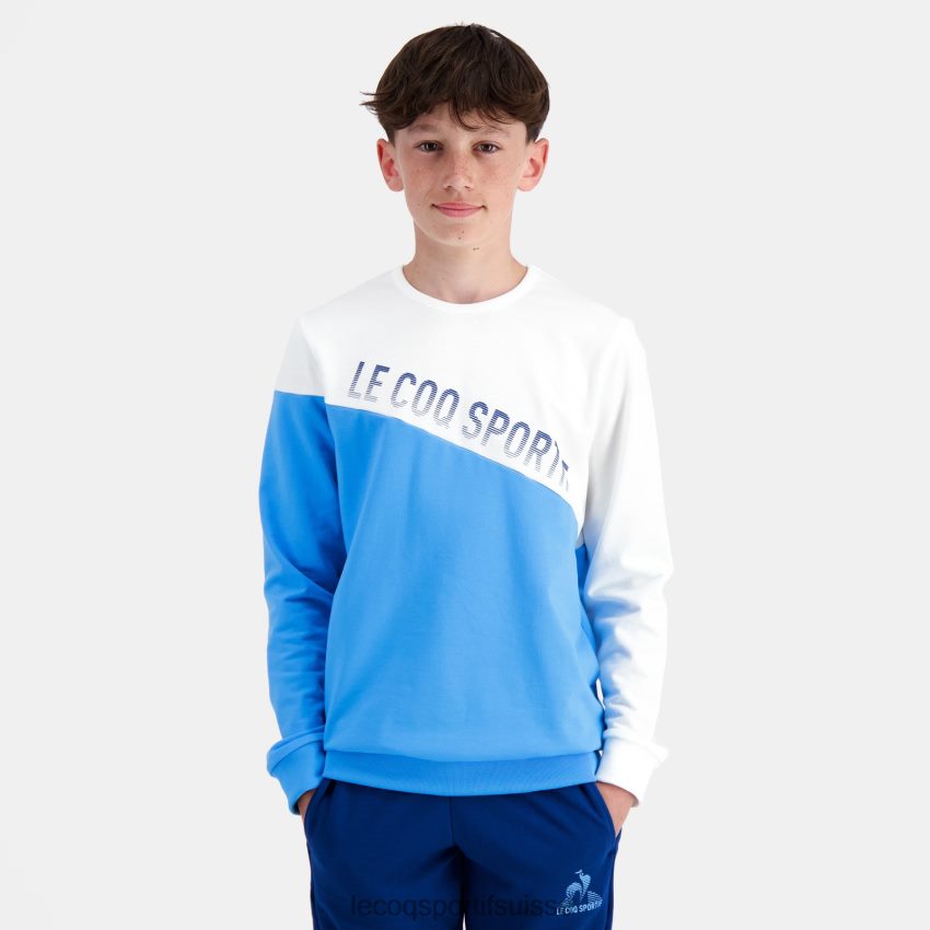 Le Coq Sportif sweat bleu enfants N6N04V396 vêtements