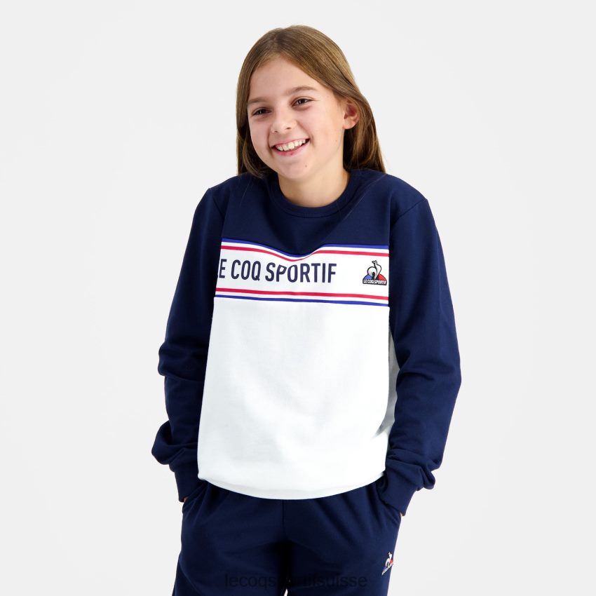 Le Coq Sportif sweat bleu enfants N6N04V654 vêtements