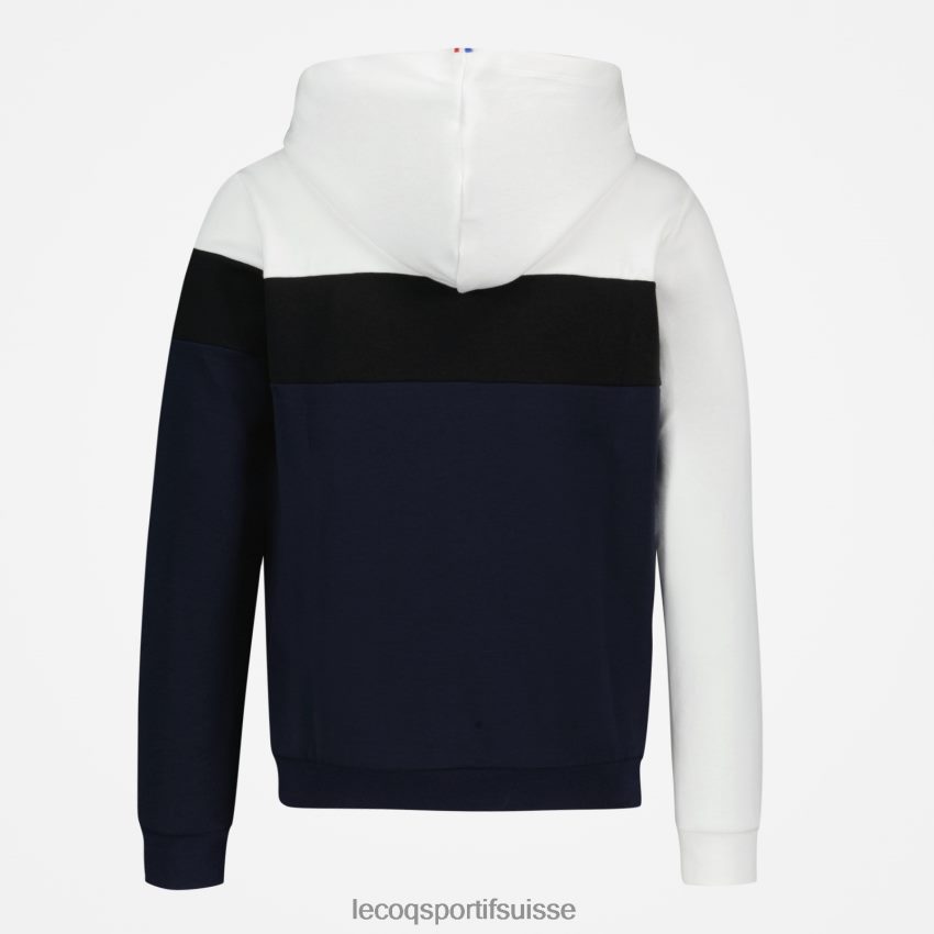 Le Coq Sportif sweat à capuche bleu enfants N6N04V638 vêtements