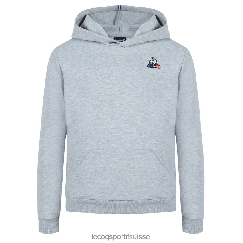 Le Coq Sportif sweat à capuche gris enfants N6N04V669 vêtements