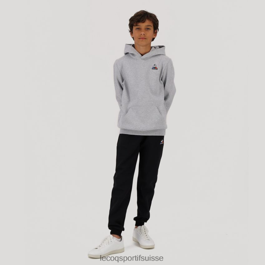 Le Coq Sportif sweat à capuche gris enfants N6N04V669 vêtements