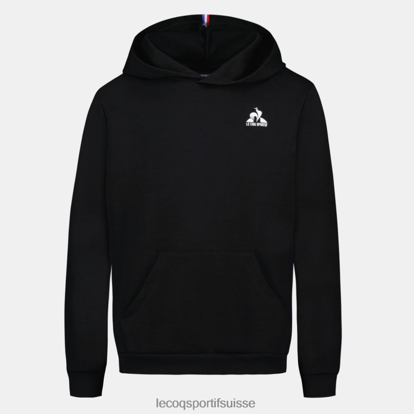 Le Coq Sportif sweat à capuche noir enfants N6N04V399 vêtements