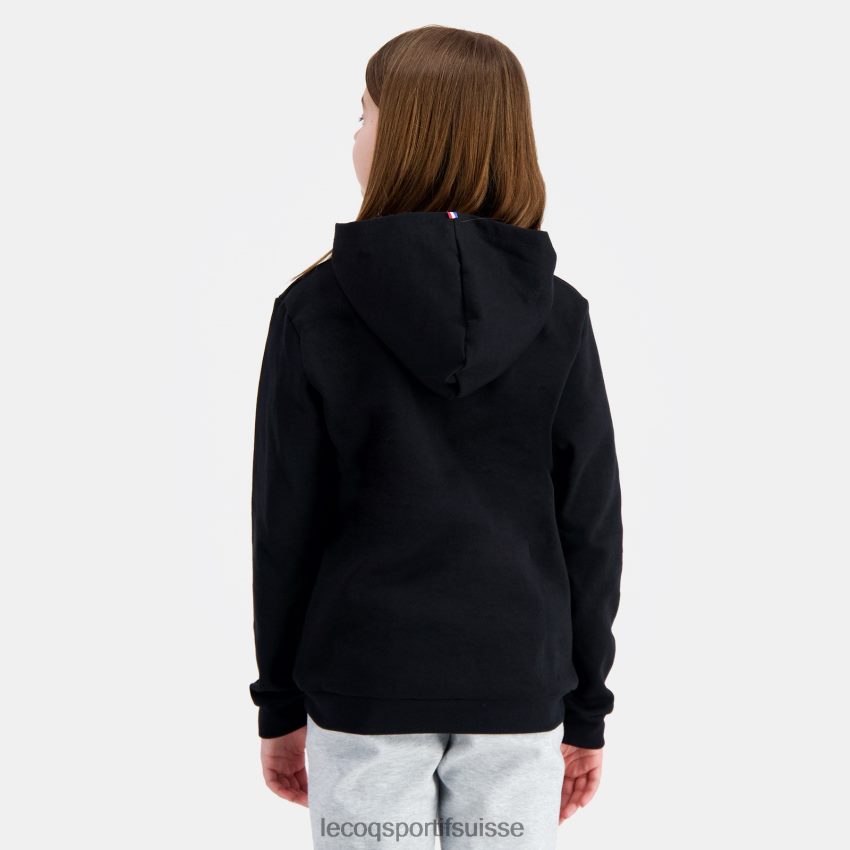 Le Coq Sportif sweat à capuche noir enfants N6N04V399 vêtements