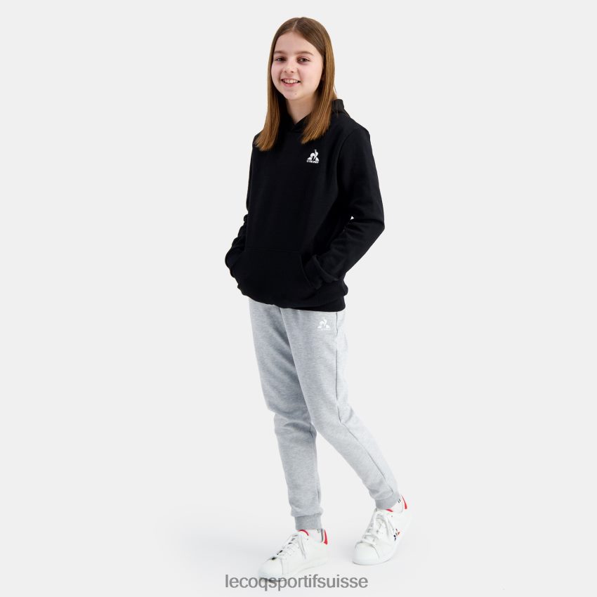 Le Coq Sportif sweat à capuche noir enfants N6N04V399 vêtements