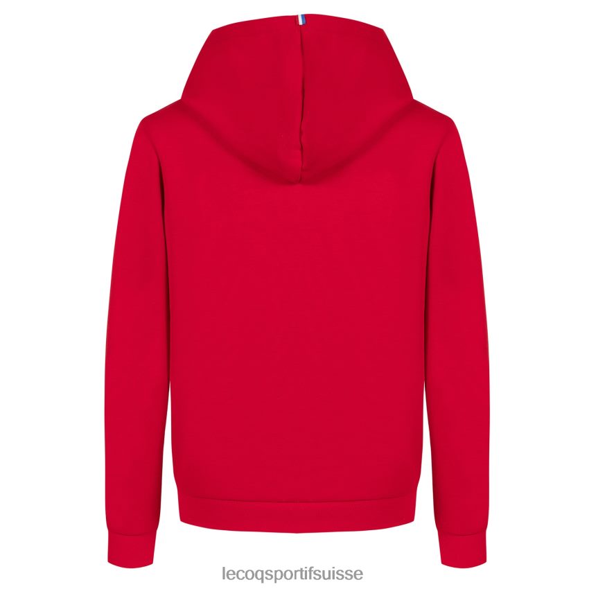 Le Coq Sportif sweat à capuche rouge enfants N6N04V668 vêtements