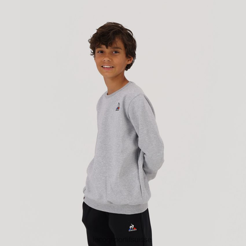 Le Coq Sportif sweat gris enfants N6N04V660 vêtements