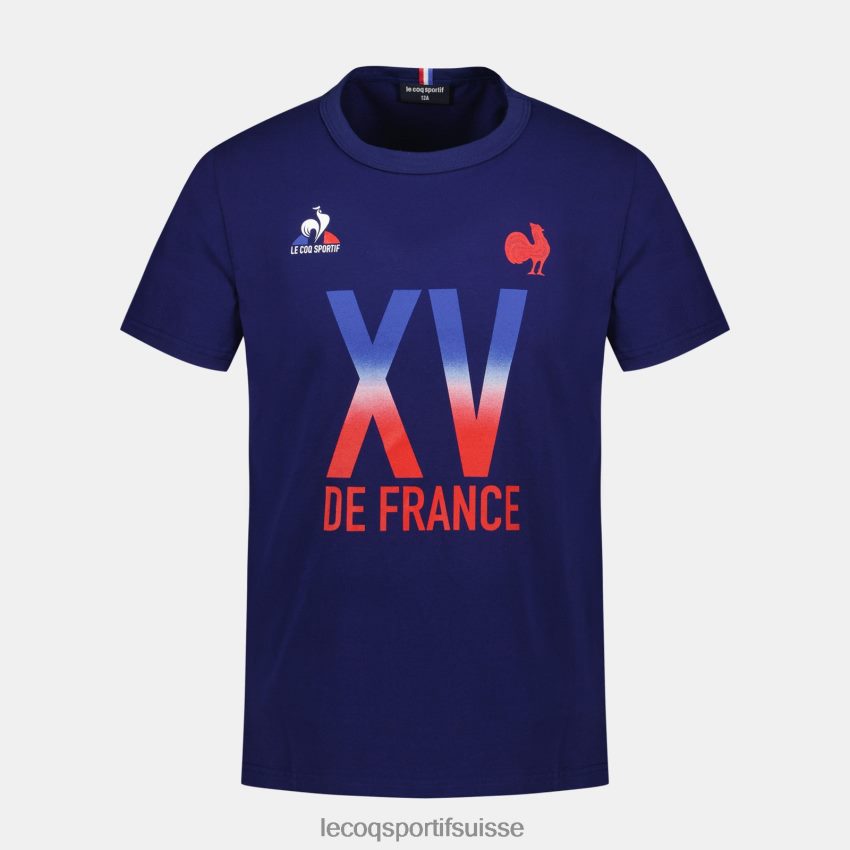 Le Coq Sportif t-shirt - xv de france bleu enfants N6N04V389 vêtements