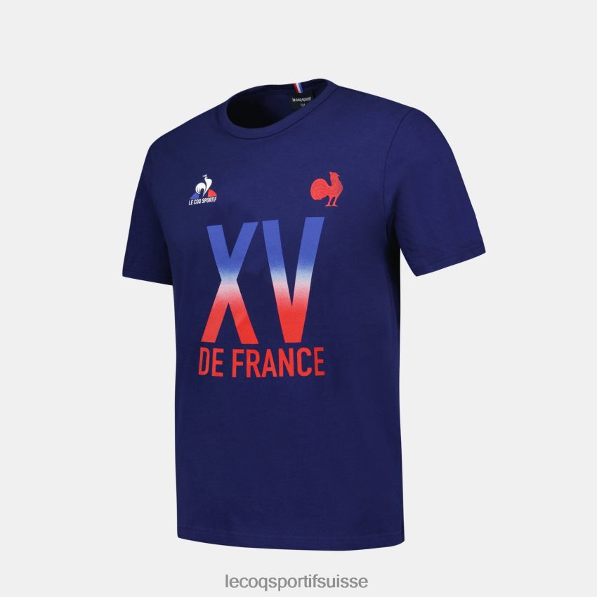 Le Coq Sportif t-shirt - xv de france bleu enfants N6N04V389 vêtements