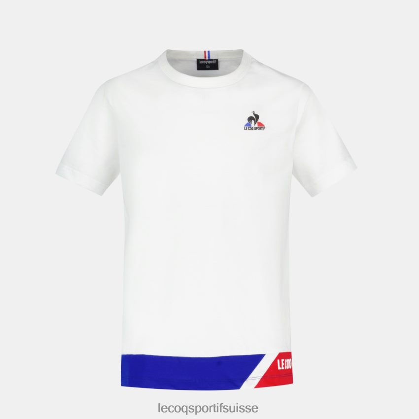 Le Coq Sportif tee-shirt blanc enfants N6N04V383 vêtements