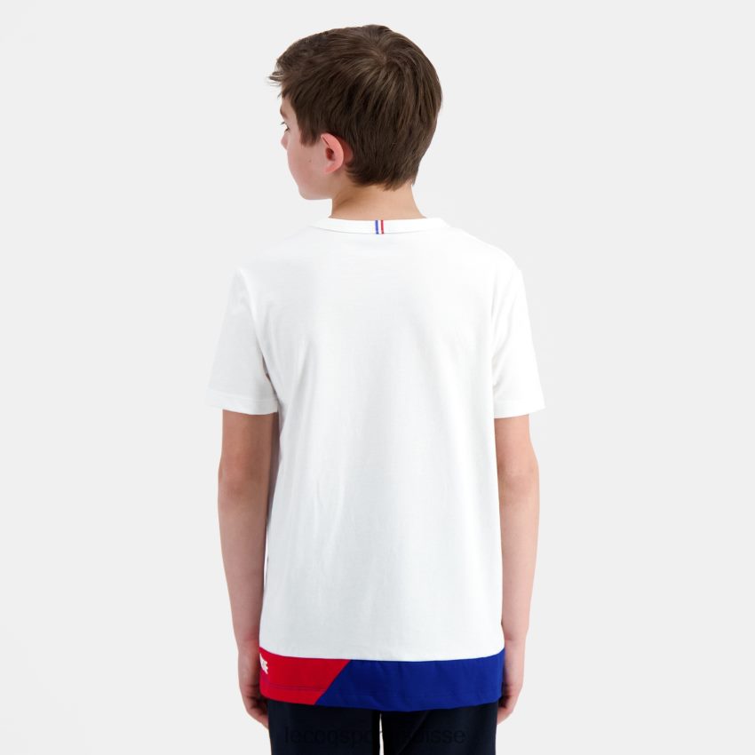 Le Coq Sportif tee-shirt blanc enfants N6N04V383 vêtements