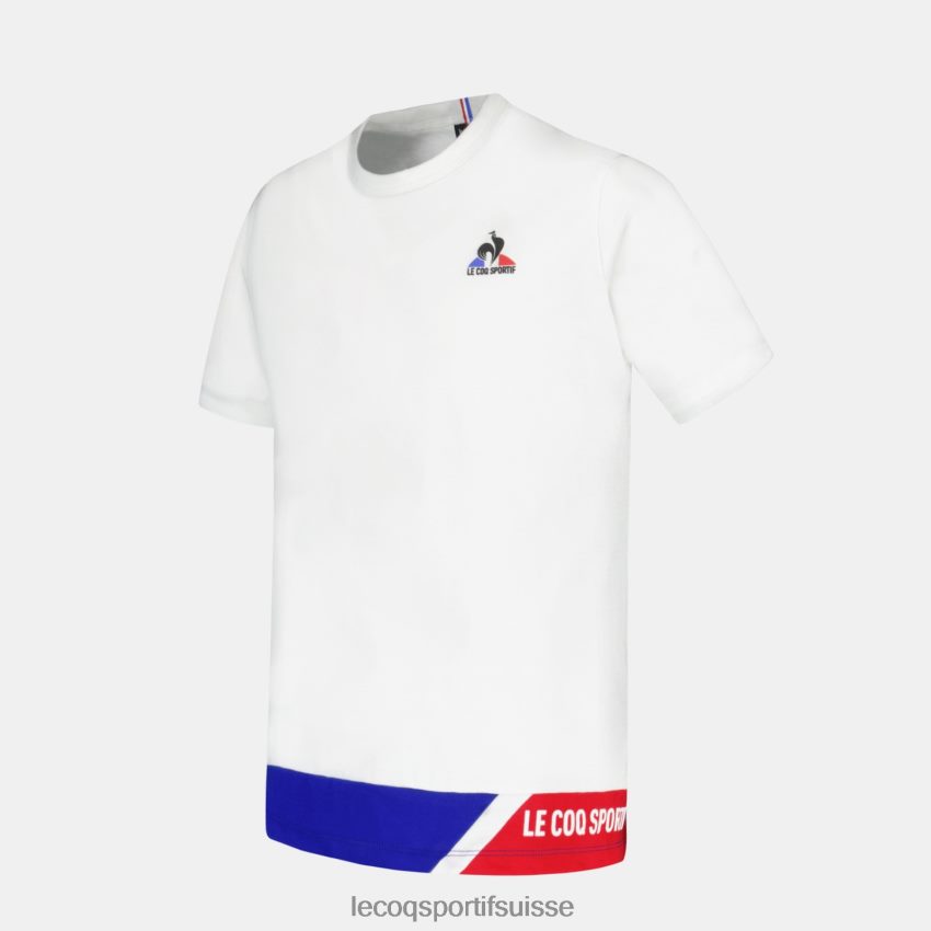 Le Coq Sportif tee-shirt blanc enfants N6N04V383 vêtements