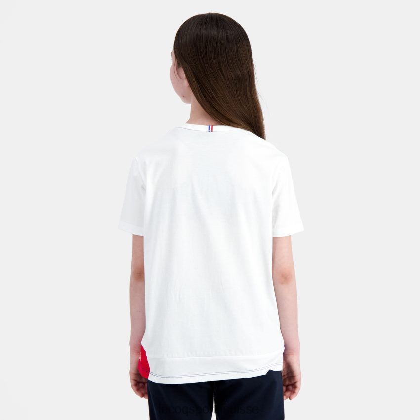 Le Coq Sportif tee-shirt blanc enfants N6N04V383 vêtements