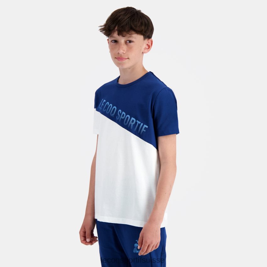 Le Coq Sportif tee-shirt blanc enfants N6N04V387 vêtements