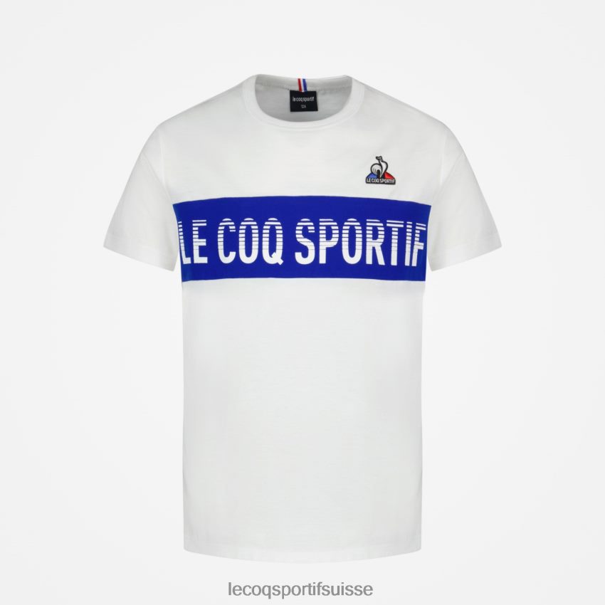 Le Coq Sportif tee-shirt blanc enfants N6N04V646 vêtements