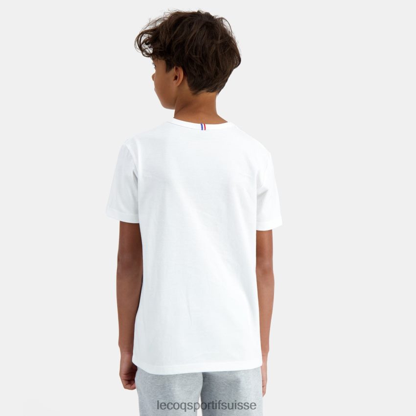 Le Coq Sportif tee-shirt blanc enfants N6N04V646 vêtements