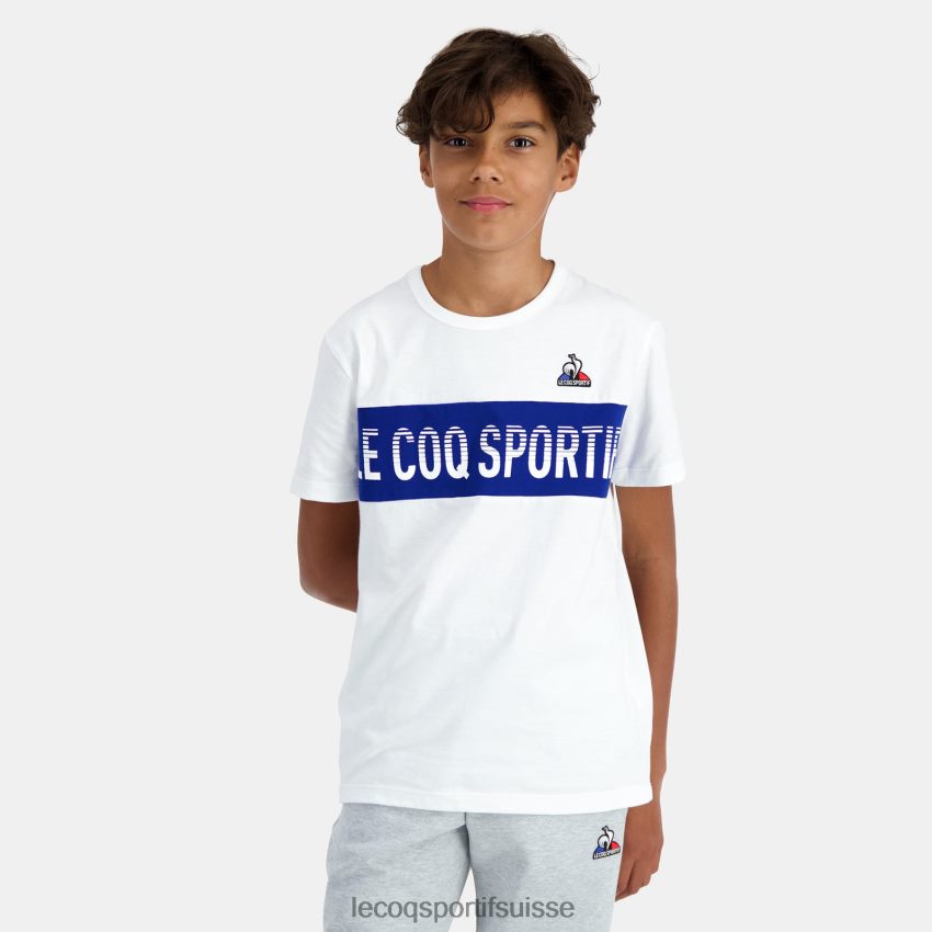 Le Coq Sportif tee-shirt blanc enfants N6N04V646 vêtements