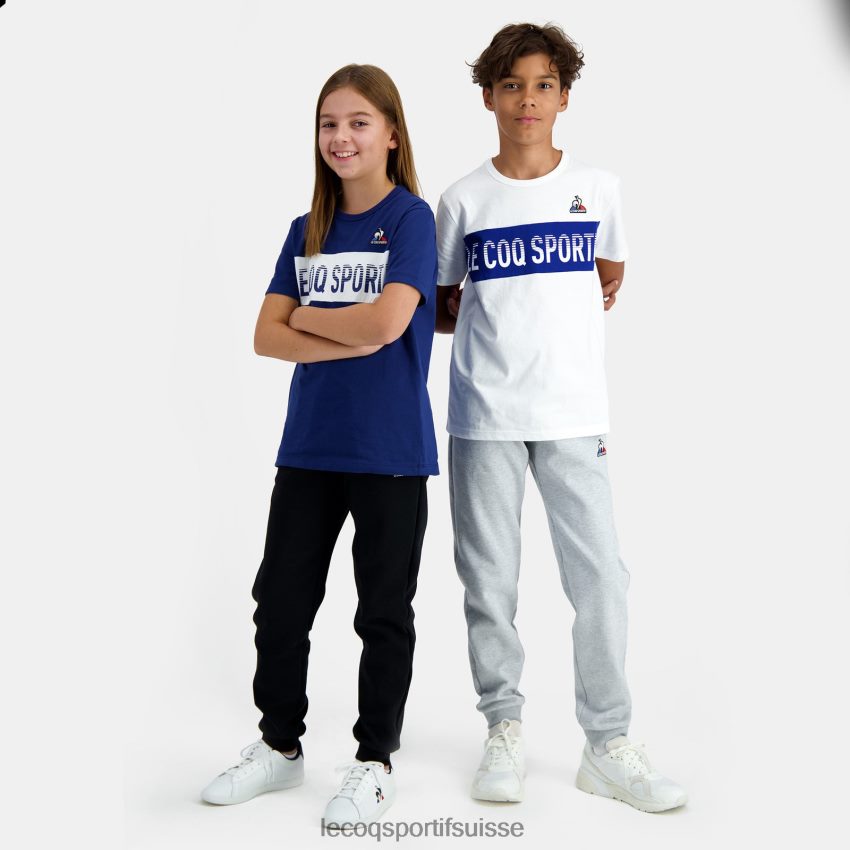 Le Coq Sportif tee-shirt blanc enfants N6N04V646 vêtements