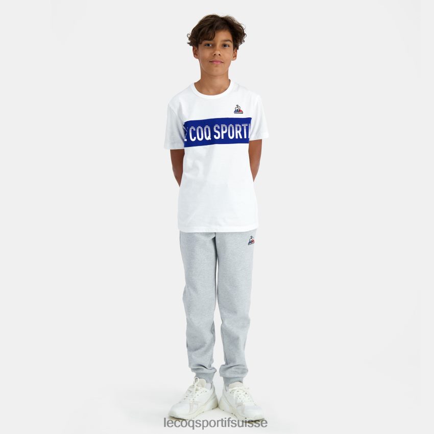 Le Coq Sportif tee-shirt blanc enfants N6N04V646 vêtements