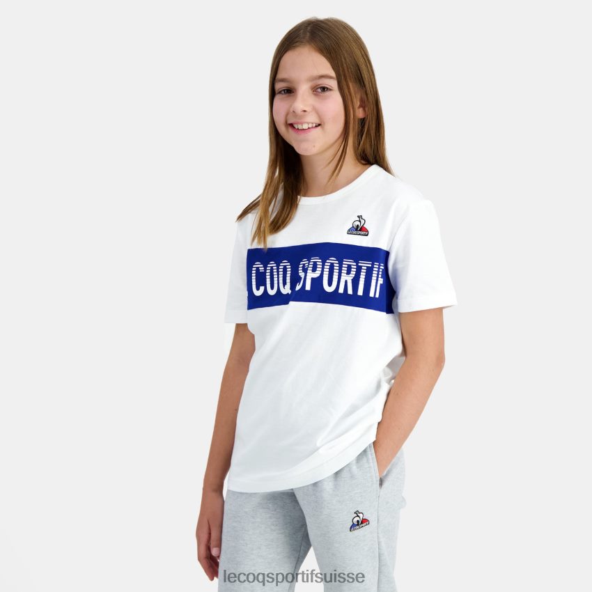 Le Coq Sportif tee-shirt blanc enfants N6N04V646 vêtements