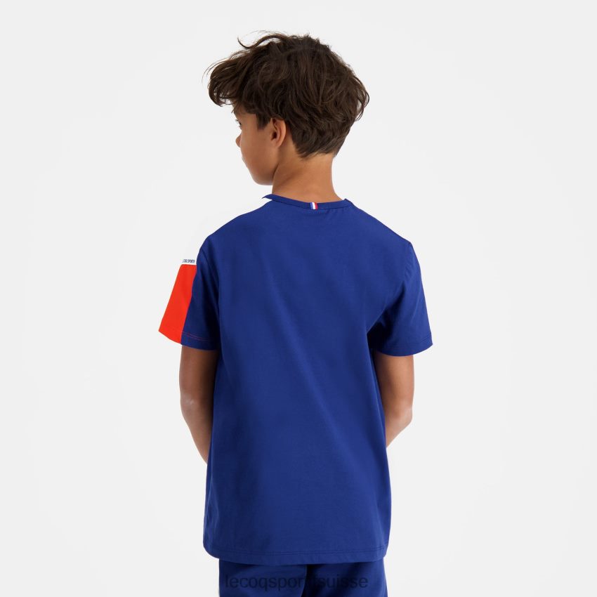 Le Coq Sportif tee-shirt bleu enfants N6N04V651 vêtements