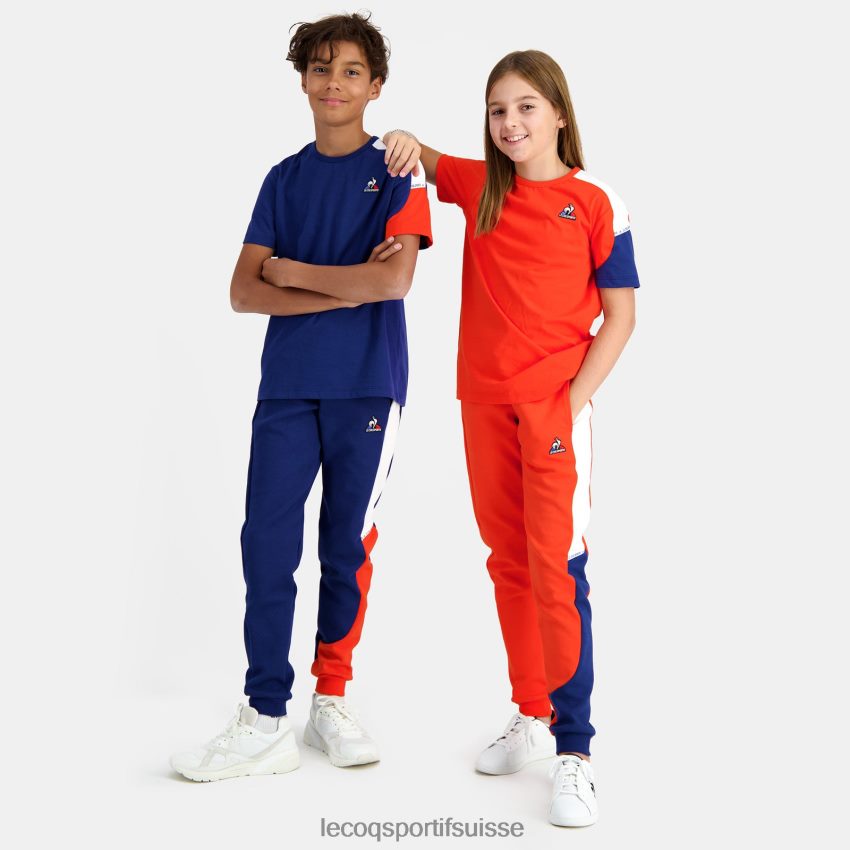 Le Coq Sportif tee-shirt bleu enfants N6N04V651 vêtements