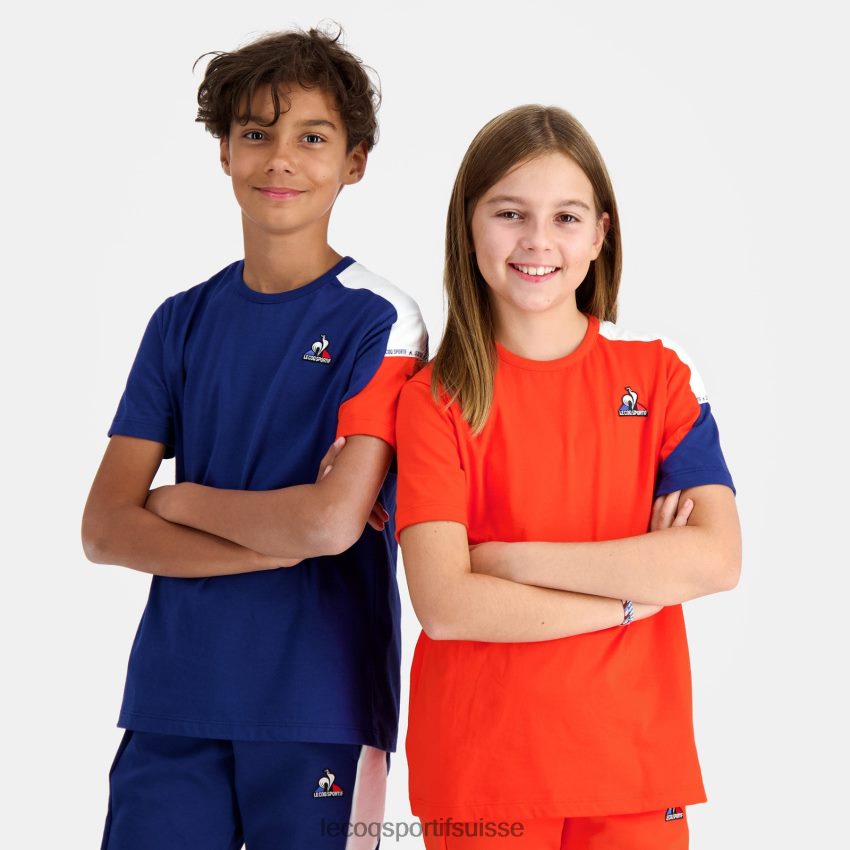 Le Coq Sportif tee-shirt bleu enfants N6N04V651 vêtements