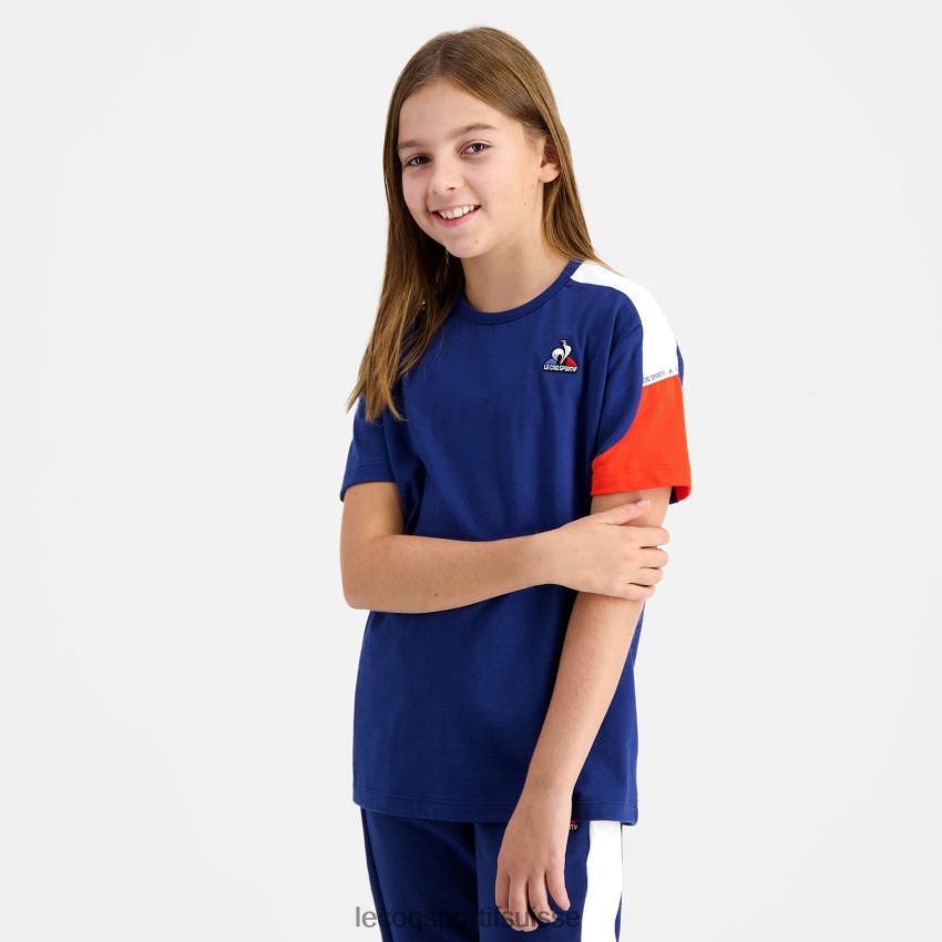 Le Coq Sportif tee-shirt bleu enfants N6N04V651 vêtements