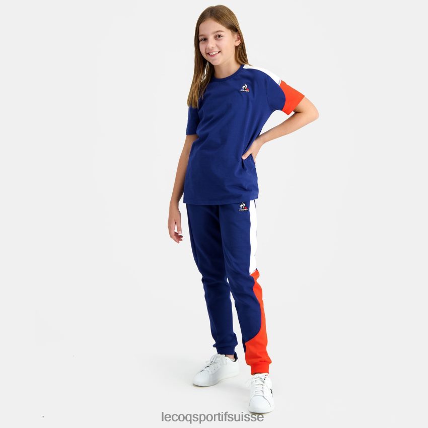 Le Coq Sportif tee-shirt bleu enfants N6N04V651 vêtements
