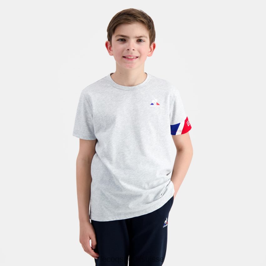 Le Coq Sportif tee shirt gris enfants N6N04V384 vêtements