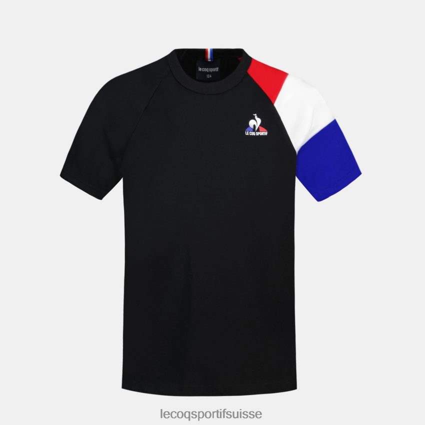 Le Coq Sportif tee shirt noir enfants N6N04V377 vêtements