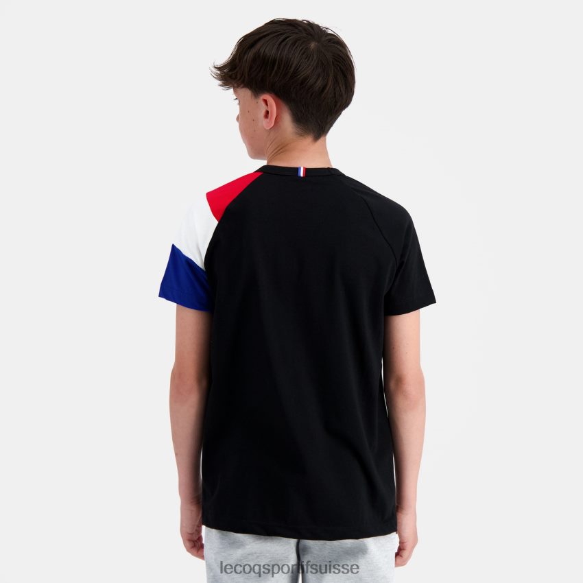 Le Coq Sportif tee shirt noir enfants N6N04V377 vêtements