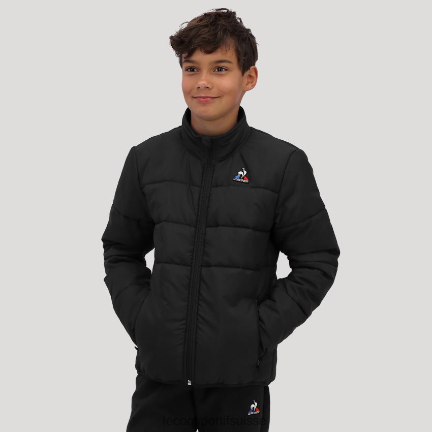 Le Coq Sportif veste noire enfants N6N04V657 vêtements