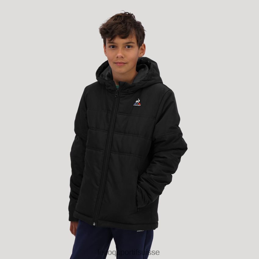 Le Coq Sportif veste noire enfants N6N04V658 vêtements