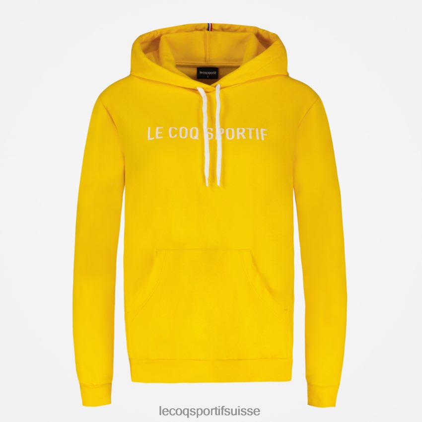 Le Coq Sportif sweat à capuche jaune femmes N6N04V598 vêtements