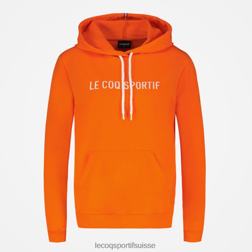 Le Coq Sportif sweat à capuche orange femmes N6N04V592 vêtements