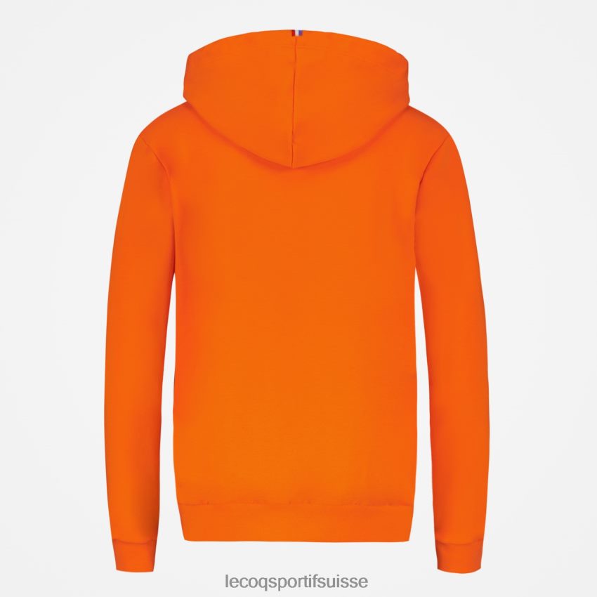 Le Coq Sportif sweat à capuche orange femmes N6N04V592 vêtements