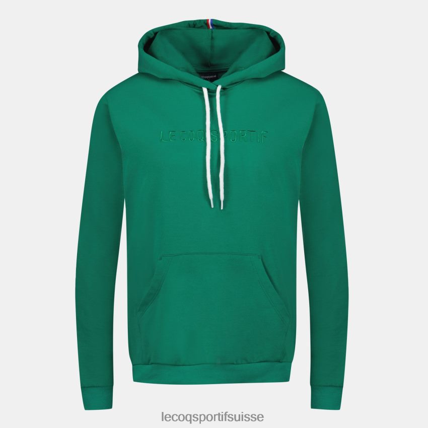Le Coq Sportif sweat à capuche vert femmes N6N04V310 vêtements