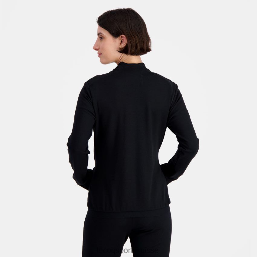 Le Coq Sportif sweat noir femmes N6N04V314 vêtements