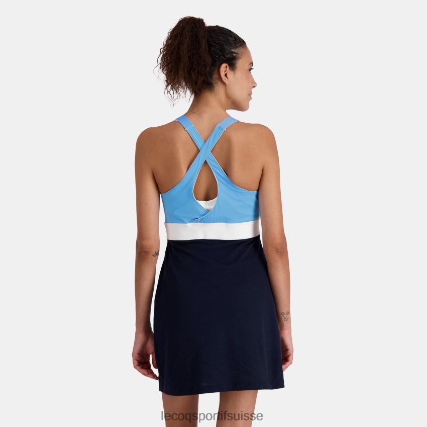 Le Coq Sportif robe bleue femmes N6N04V367 vêtements
