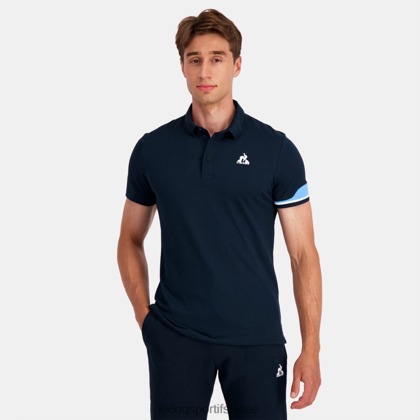 Le Coq Sportif polo bleu Hommes N6N04V132 vêtements