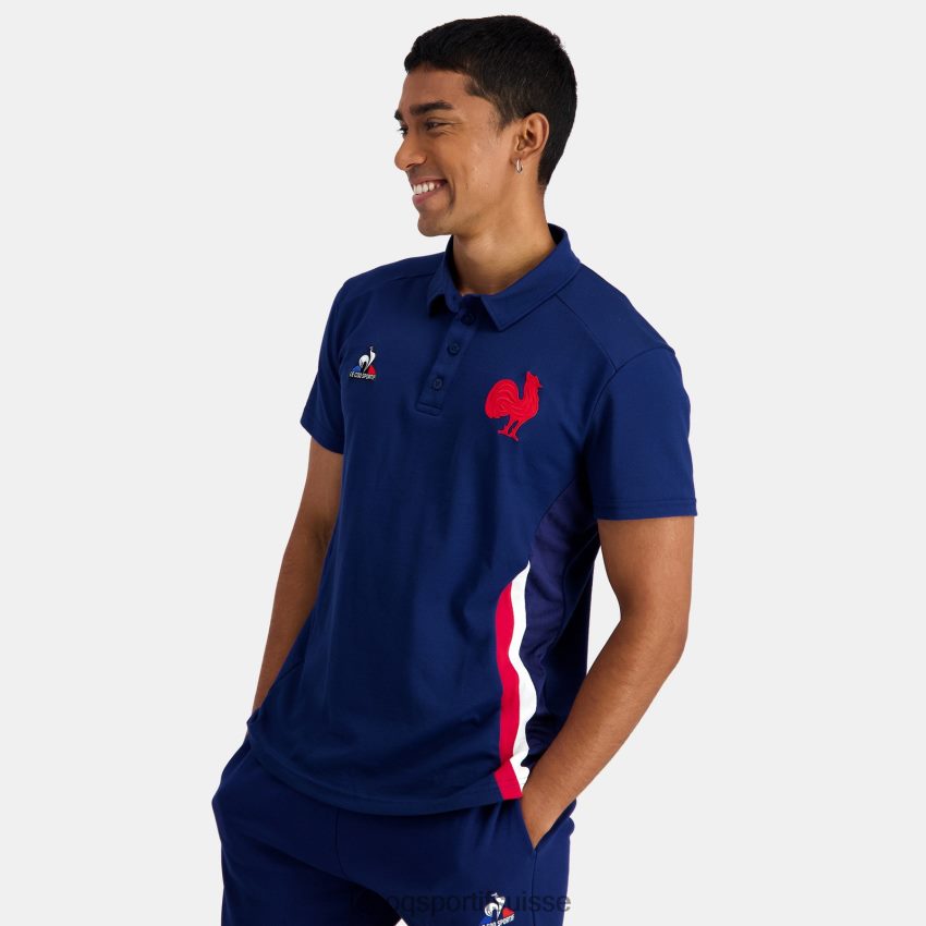 Le Coq Sportif polo bleu Hommes N6N04V138 vêtements