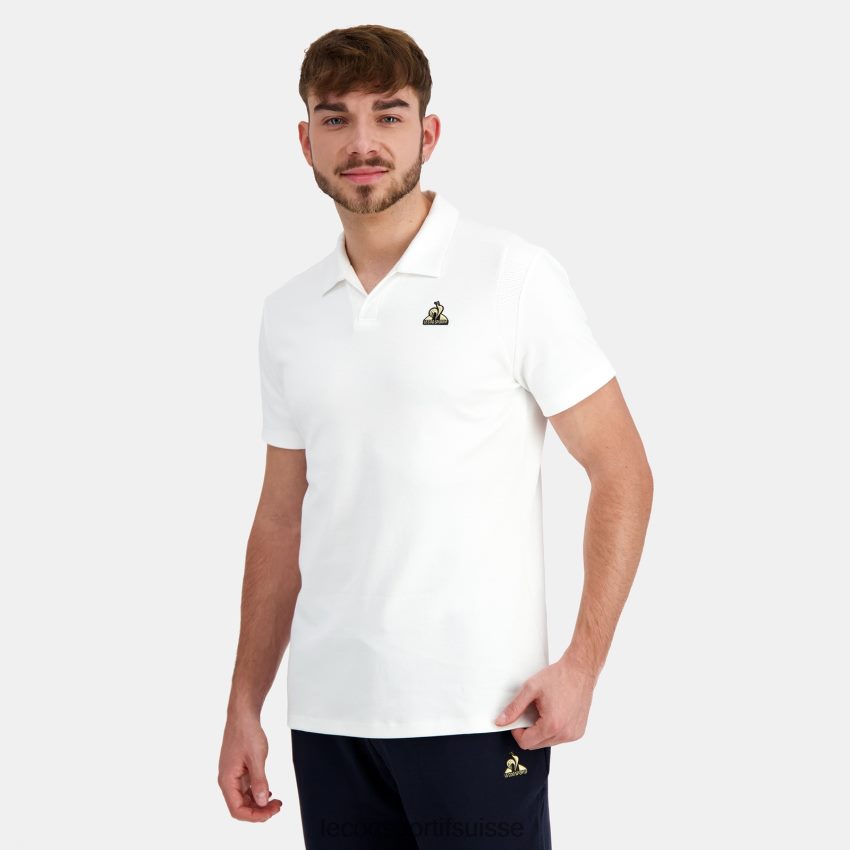 Le Coq Sportif polo en coton blanc Hommes N6N04V128 vêtements