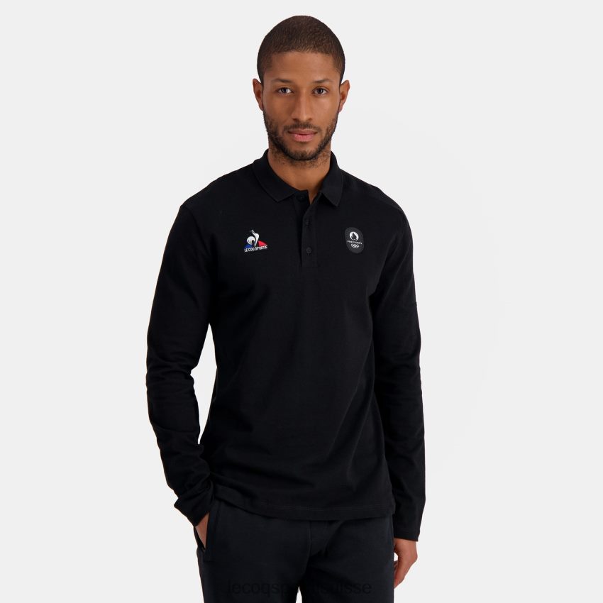 Le Coq Sportif polo noir Hommes N6N04V487 vêtements