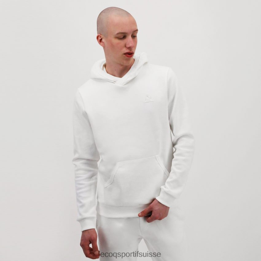 Le Coq Sportif sweat à capuche blanc Hommes N6N04V495 vêtements