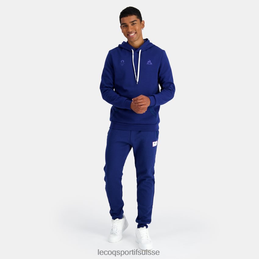 Le Coq Sportif sweat à capuche bleu Hommes N6N04V31 vêtements