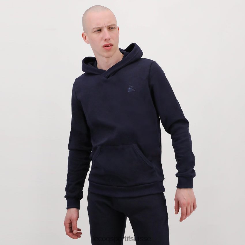 Le Coq Sportif sweat à capuche bleu Hommes N6N04V494 vêtements