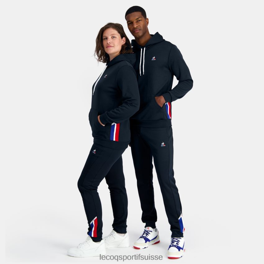 Le Coq Sportif sweat à capuche bleu Hommes N6N04V4 Clothing