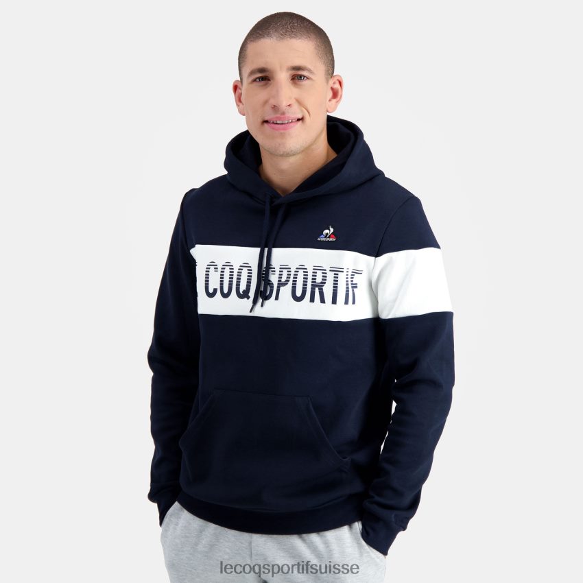 Le Coq Sportif sweat à capuche bleu Hommes N6N04V67 vêtements